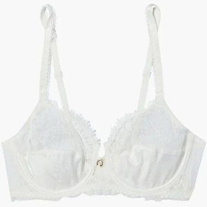 LISE CHARMEL Précieux Diadème Tulle Satin Jacquard Balconette Bra Size 40E NWT